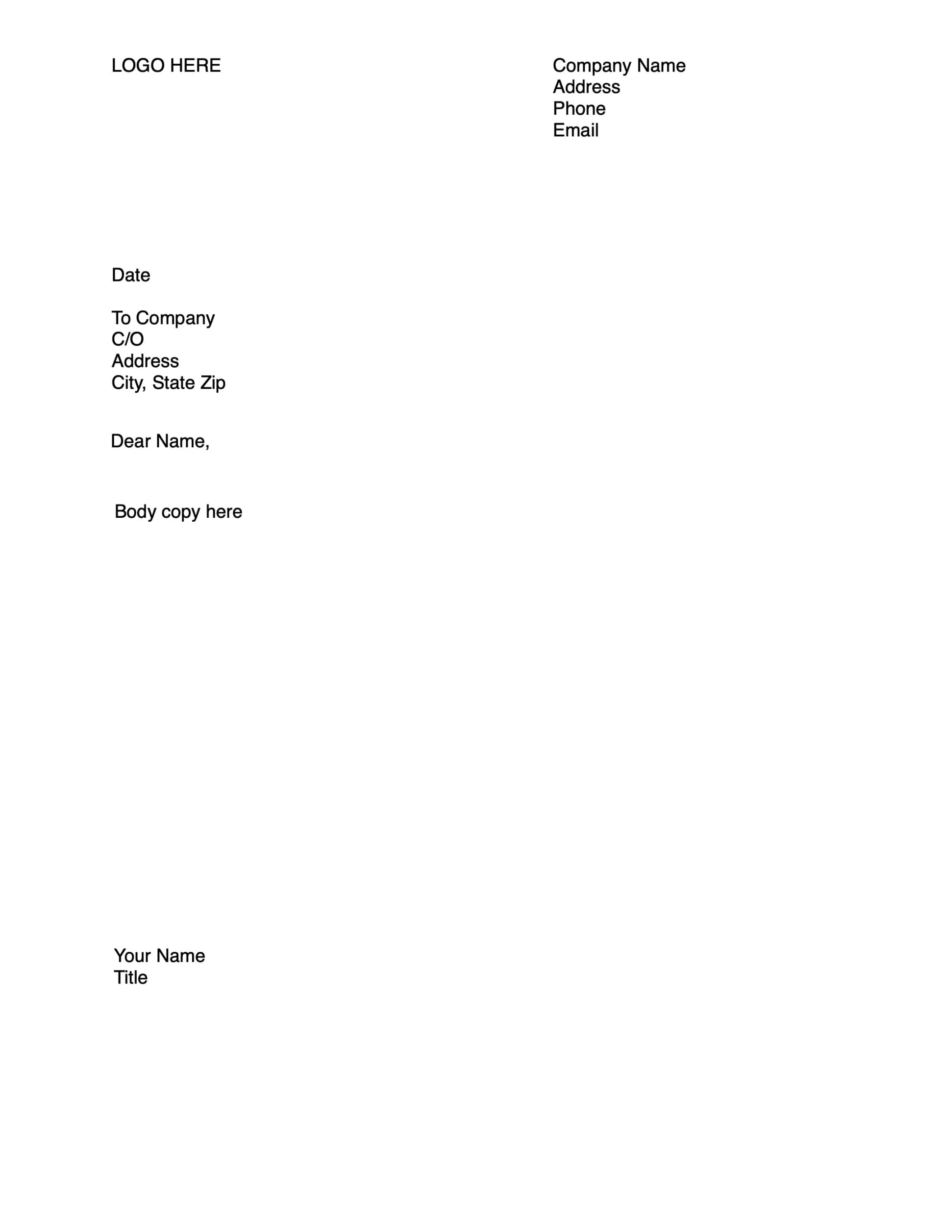 Business Letterhead Preview