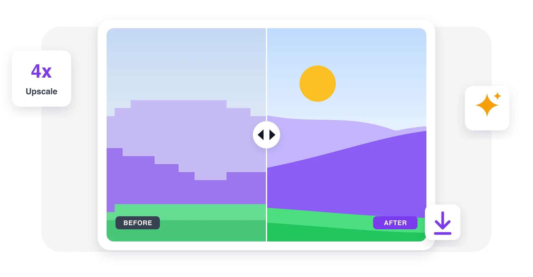 AI Image Enhancer — Upscale Photos 2x & 4x | Make Me PDF