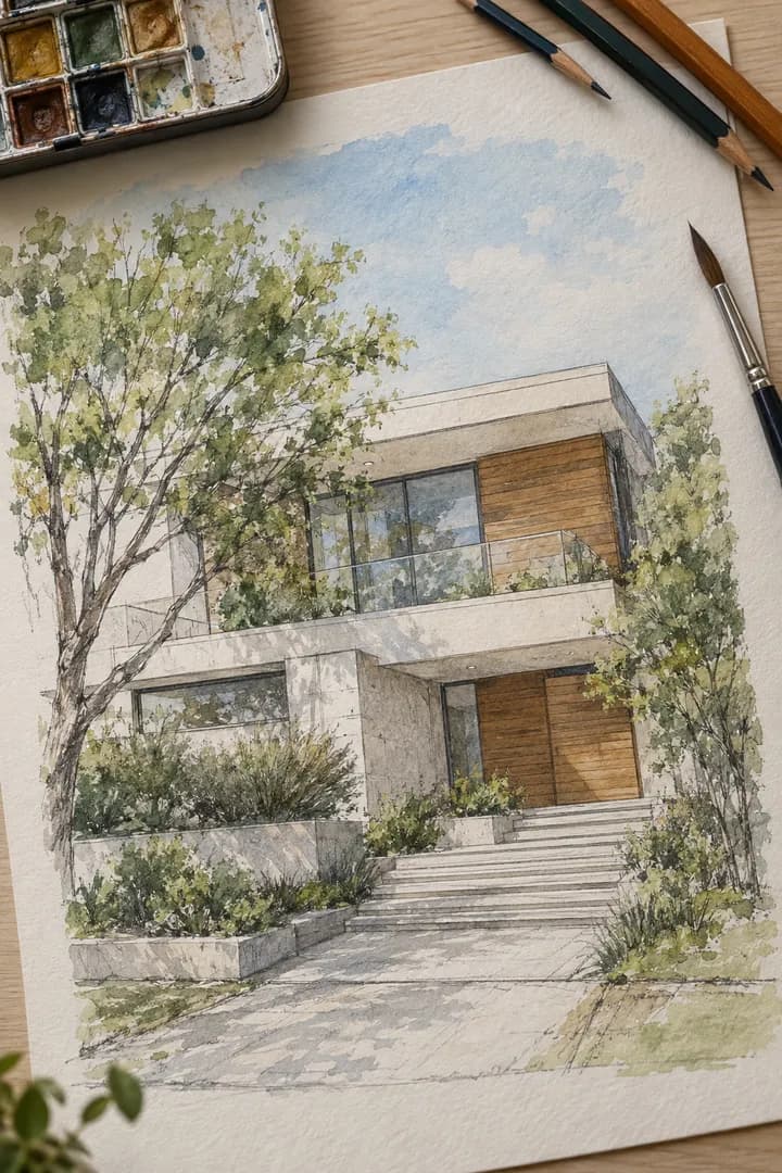 Photo of a hand-drawn sketch