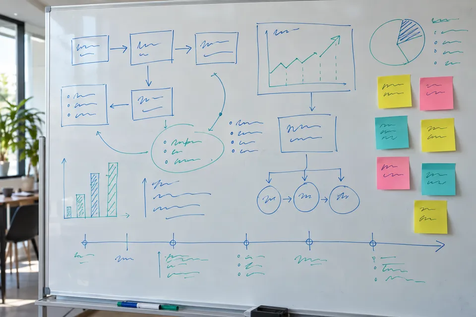 Photo of an office whiteboard